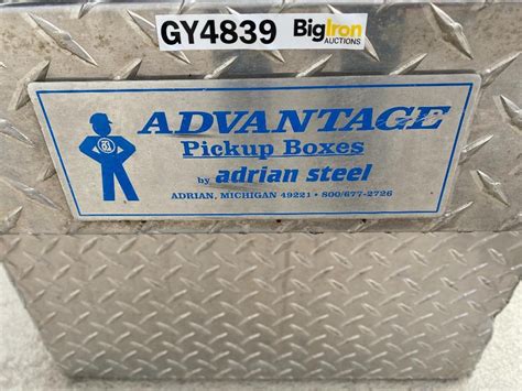 advantage pickup boxes by adrian steel|aluminum toolbox for pickup truck.